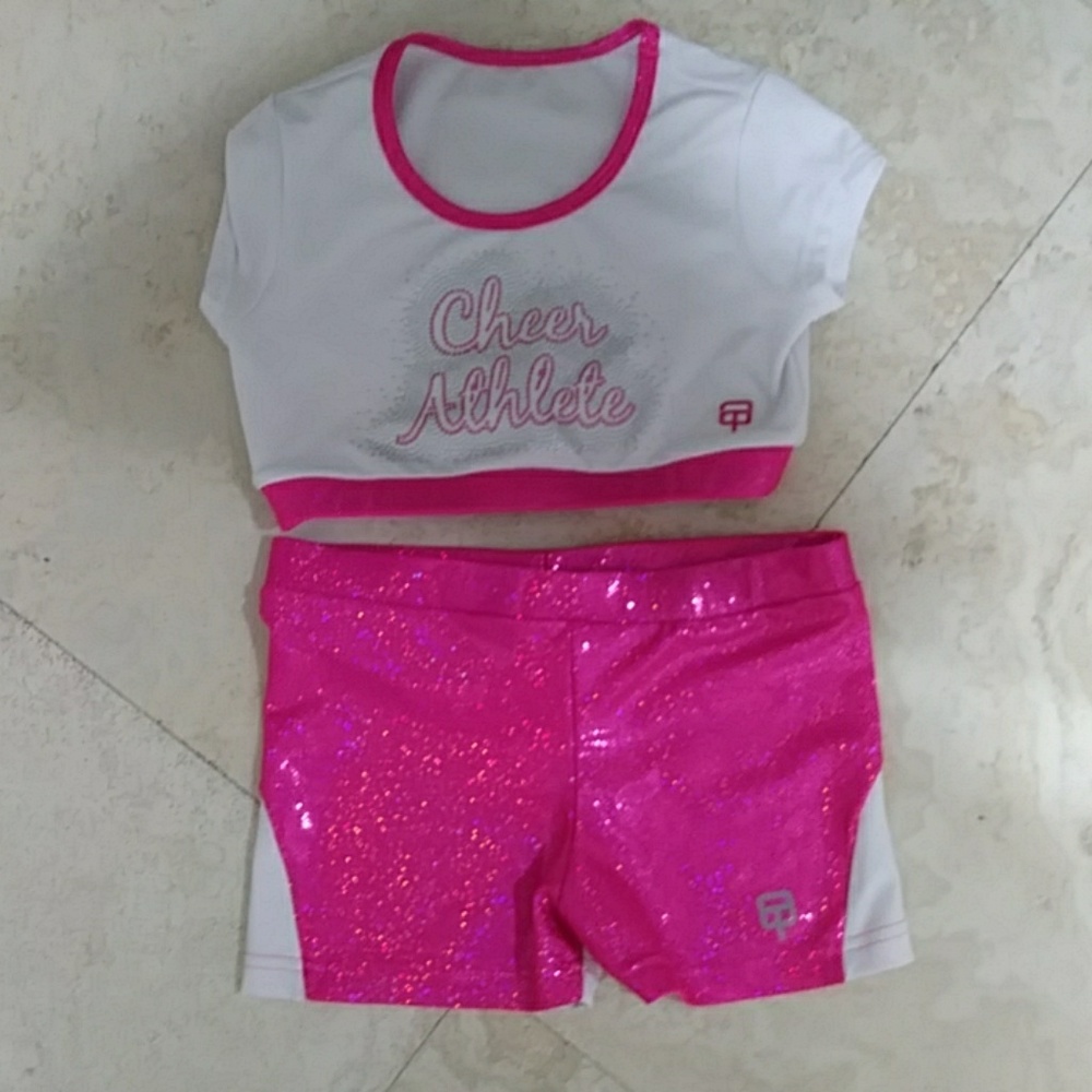 Cheerleading Bra and Shorts Set